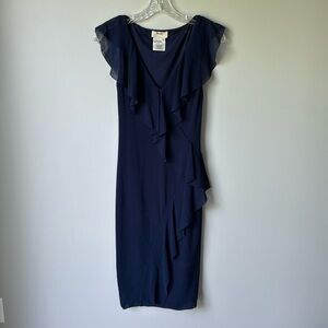 Fuzzi Designer Dress Navy Blue size Medium